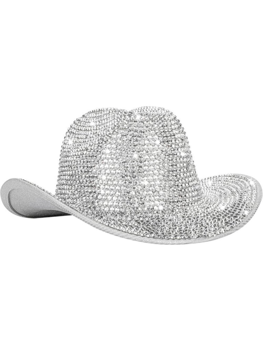 Fringe Rhinestone Western Cowboy Hat for Women - Retro Cowgirl Hat for Festivals
